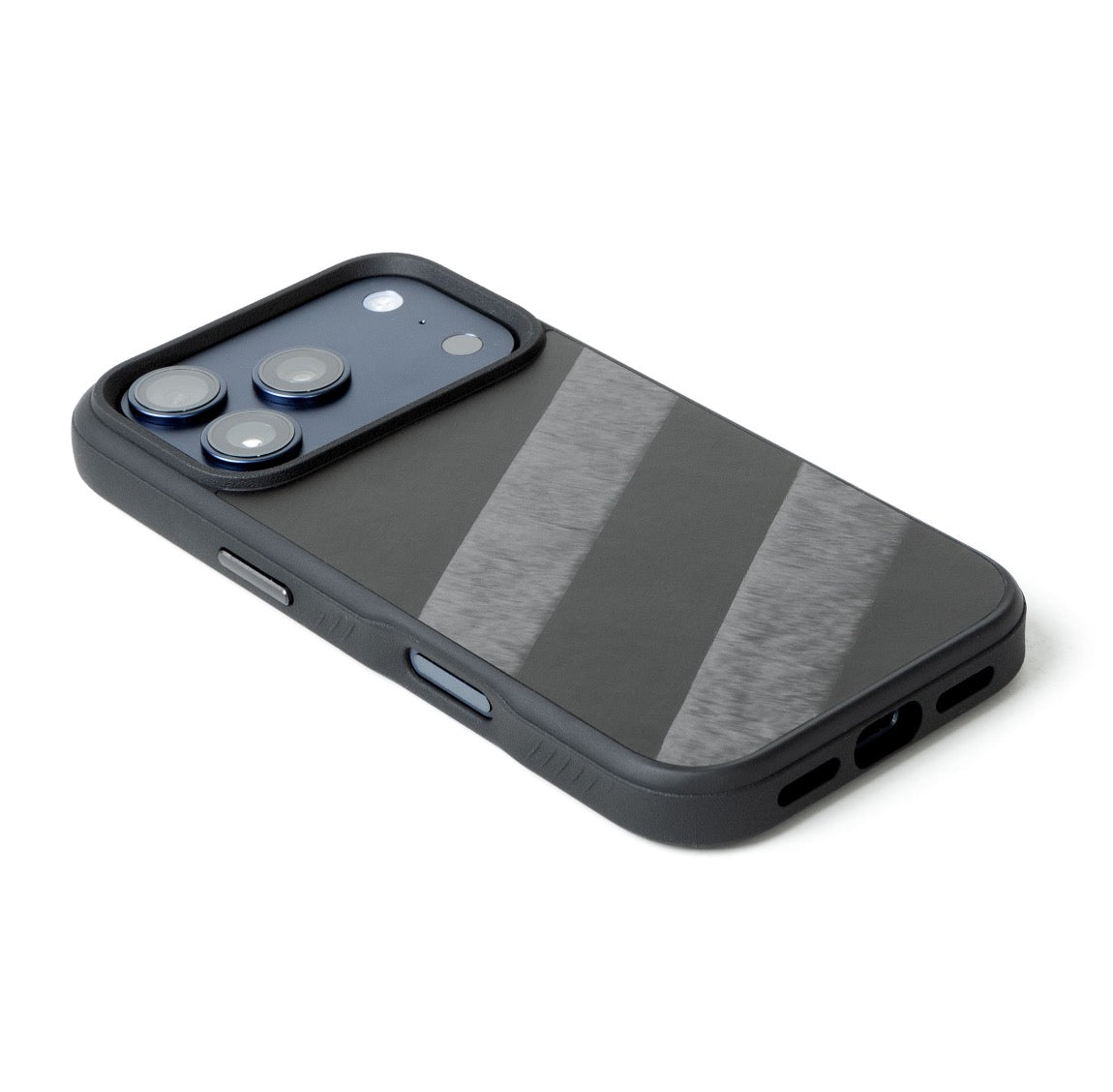 iPhone 17 Pro Schutzhülle hochwertig | Made in Germany | edles schwarz |  sicherer Schutz mit Carbon & Aluminium | Magnet-fixierbar