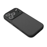 FILONO Aramid Hülle für iPhone 18 Pro Max mit Camera Guard aus Aluminium, Rückansicht schräg