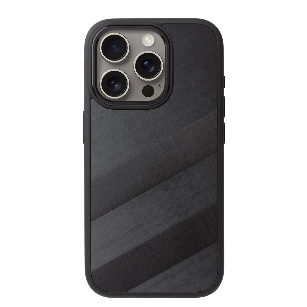 iPhone 16 Pro Schutzhülle hochwertig | Made in Germany | edles schwarz |  sicherer Schutz mit Carbon & Aluminium | Magnet-fixierbar